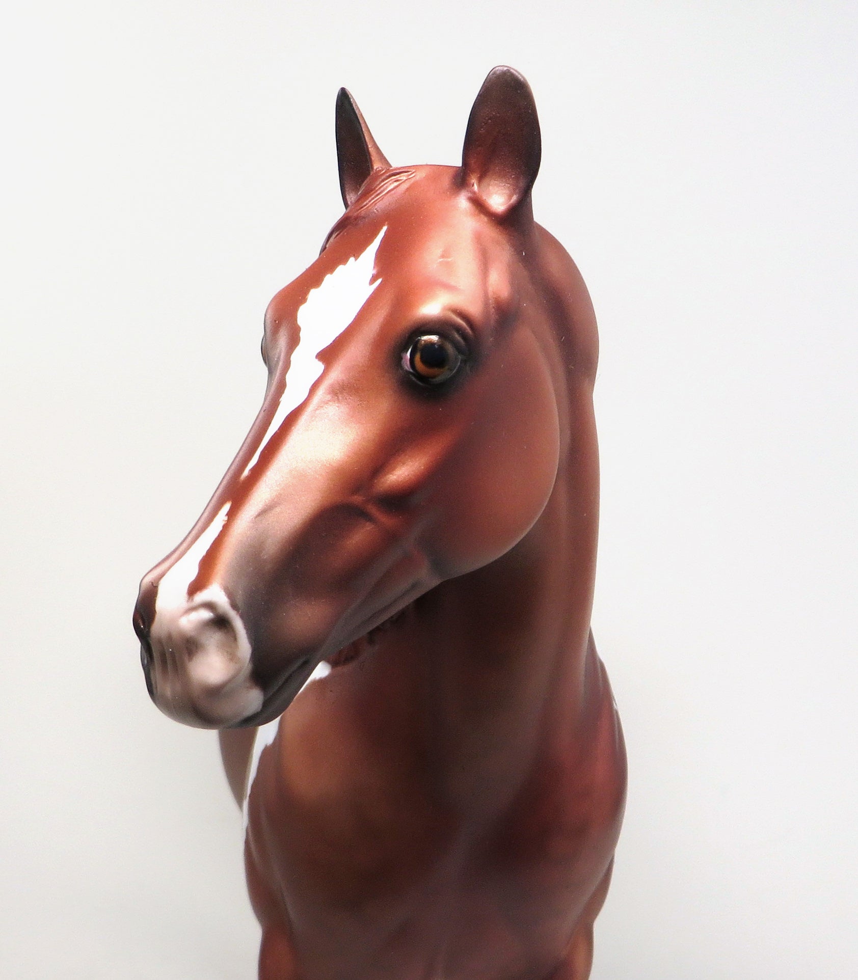 NOTTAWA'S STORM - OOAK CHESTNUT PAINT ISH MODEL HORSE - 1/28