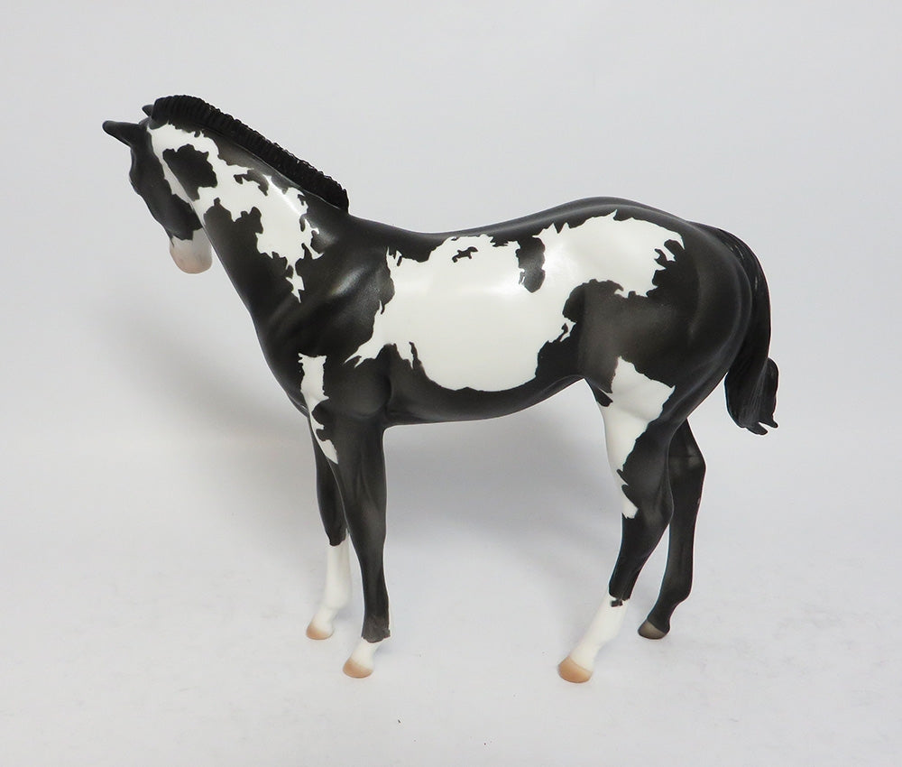 DARK CLOUD-OOAK PINTO WEANLING MODEL HORSE BY DAWN QUICK 12/12/17