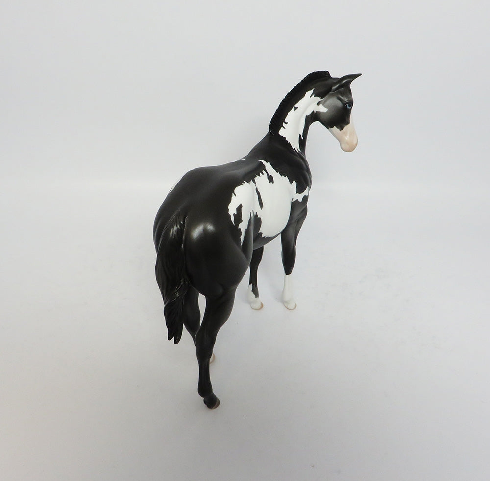 DARK CLOUD-OOAK PINTO WEANLING MODEL HORSE BY DAWN QUICK 12/12/17