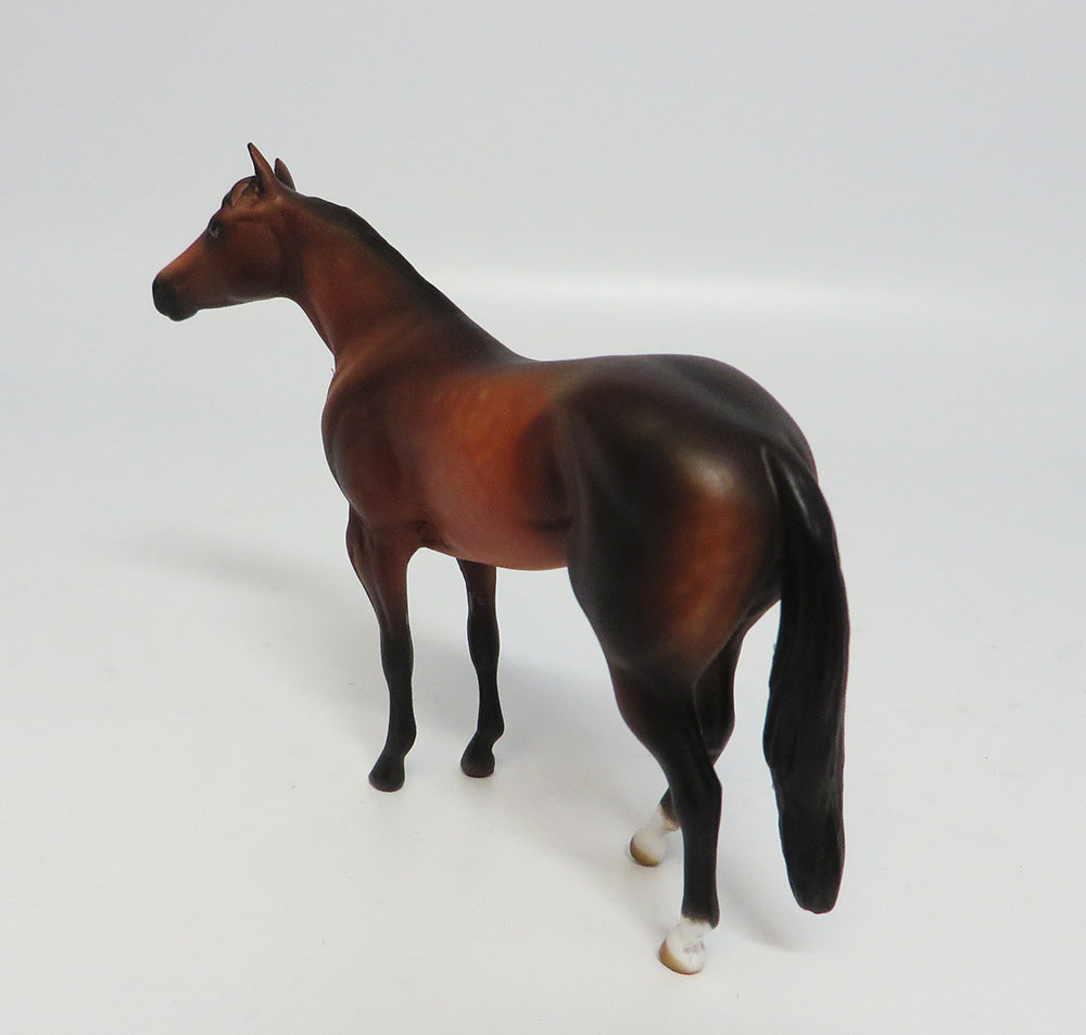 GARETH-OOAK DAPPLED BAY QUARTER HORSE CHIP BY SHERYL LEISURE 05/31/17