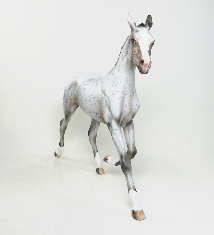 SNOW PRINCESS - OOAK APPALOOSA YEARLING MODEL HORSE by DAWN QUICK - 1/28