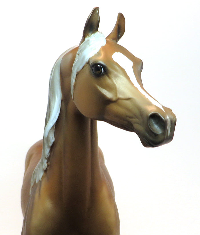 DOWN PAYMENT - OOAK SOOTY PALOMINO ARABIAN MODEL HORSE - 1/30