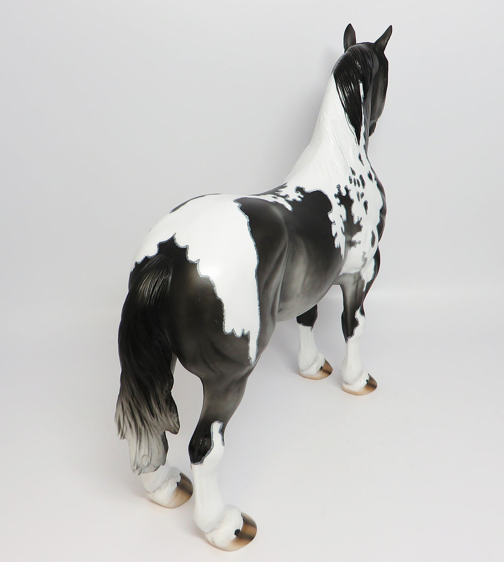 BORROWED TIME~OOAK DAPPLE GREY PINTO STANDING DRAFTER BY DAWN QUICK 6/2/17