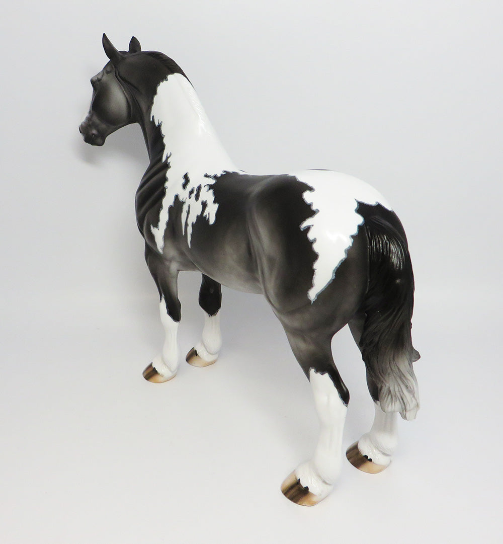 BORROWED TIME~OOAK DAPPLE GREY PINTO STANDING DRAFTER BY DAWN QUICK 6/2/17