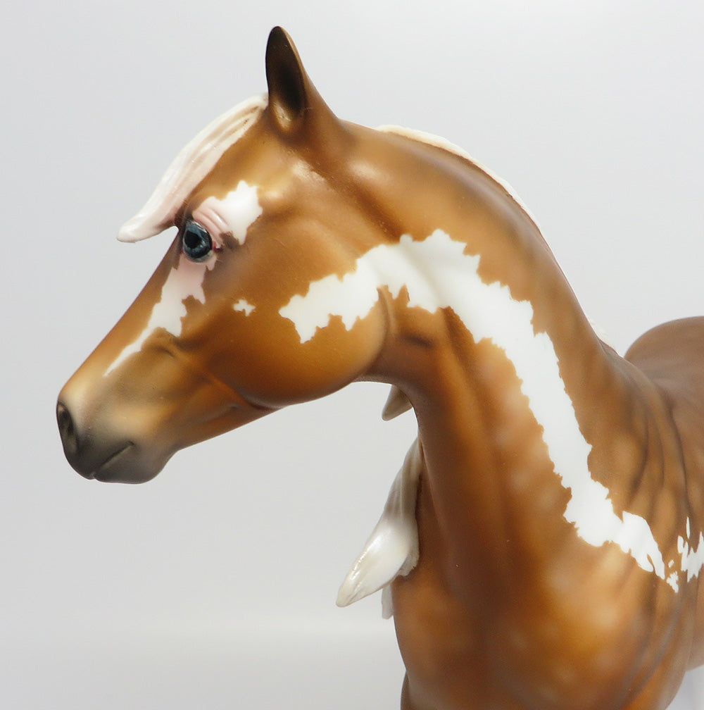 BRUNO-OOAK DAPPLE PALOMINO PAINT ISH MODEL HORSE 6/2/17
