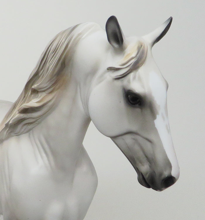 REEDUS - OOAK DAPPLE GREY TENNESSEE WALKER MODEL HORSE - 1/29