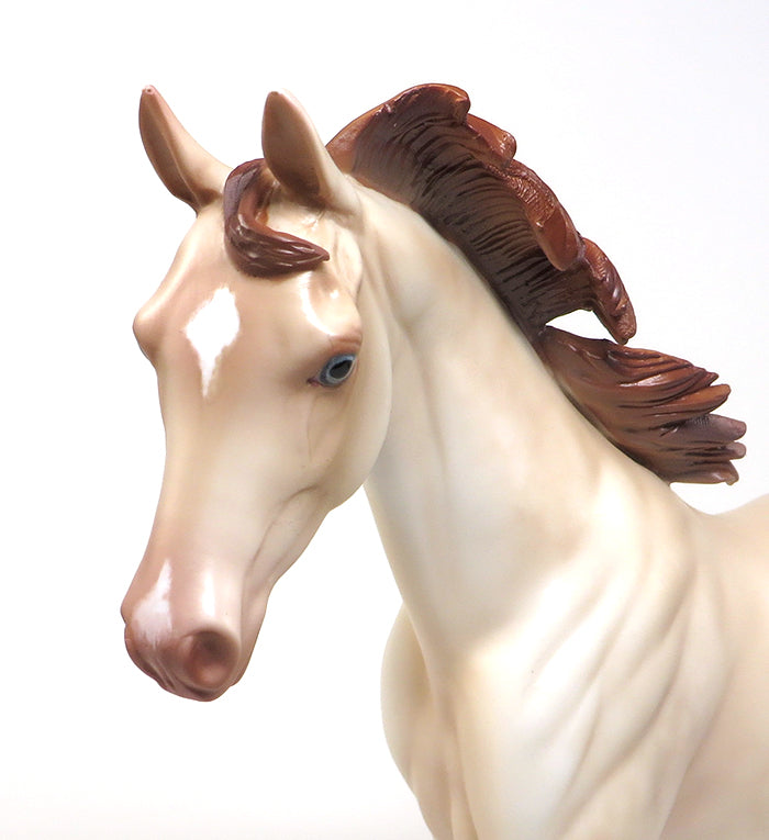DO YOU FEEL THE SAME WAY - OOAK CREMELLO PONY MODEL HORSE - 1/29