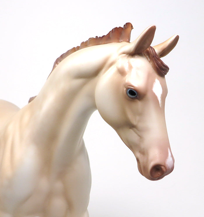 DO YOU FEEL THE SAME WAY - OOAK CREMELLO PONY MODEL HORSE - 1/29