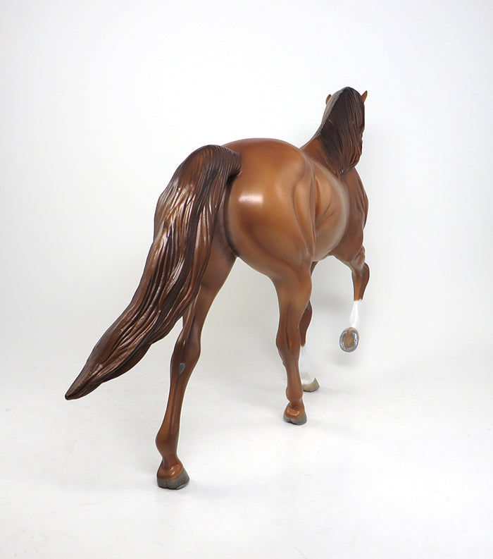 THE BOY - OOAK REVERSE DAPPLED CHAMPAGNE TENNESSEE WALKER MODEL HORSE by SHERYL LEISURE - 1/29