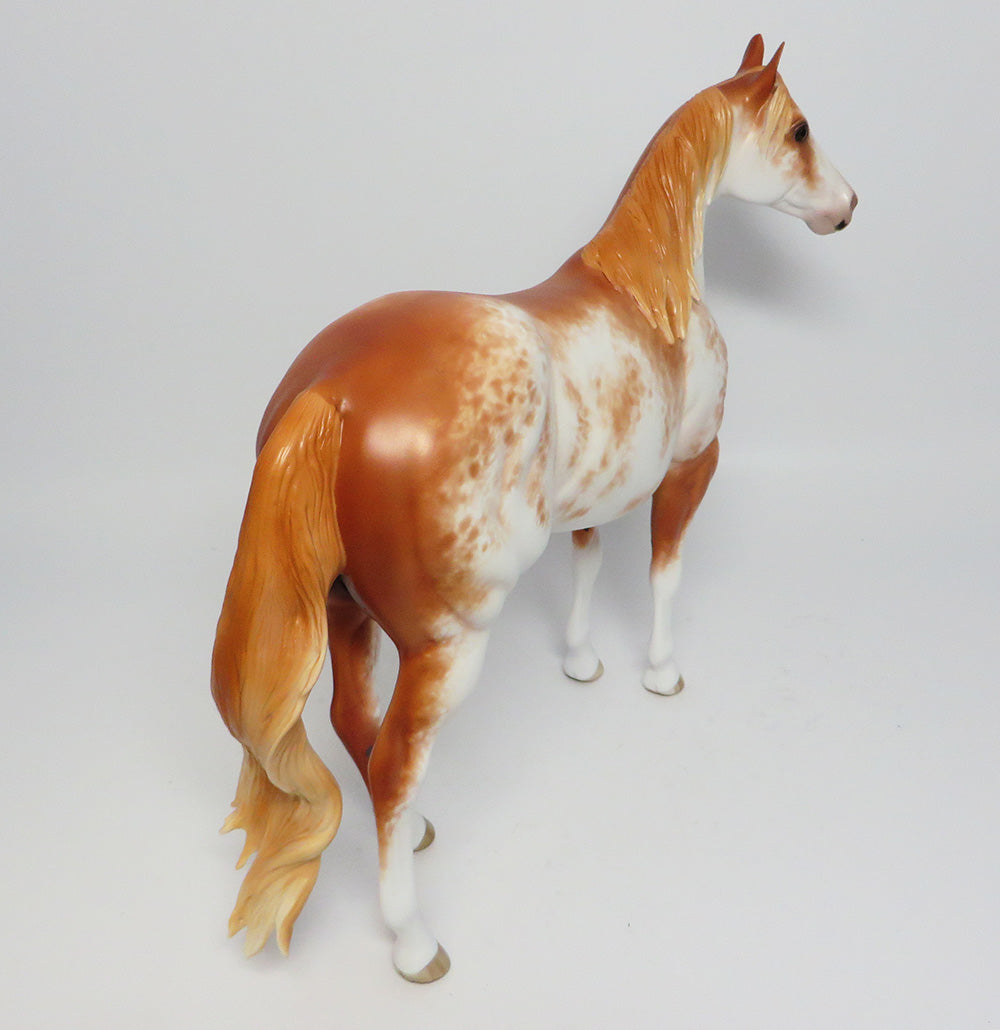 FREEDOM IS GOLDEN~OOAK CHESTNUT SABINO ISH MODEL HORSE