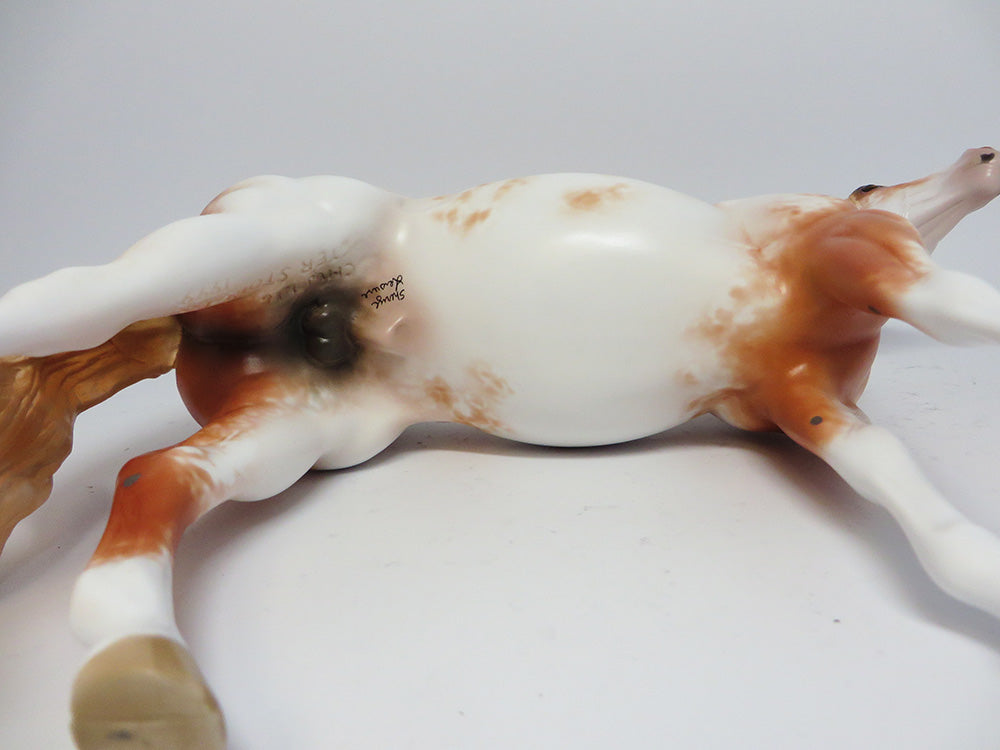 FREEDOM IS GOLDEN~OOAK CHESTNUT SABINO ISH MODEL HORSE