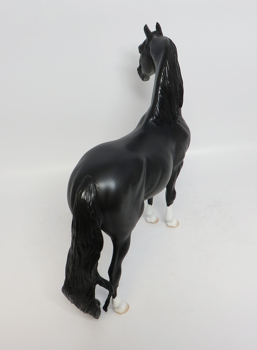 CAPTAIN BLACK-LE-6 DAPPLE BLACK MORGAN MODEL HORSE 12/27/17