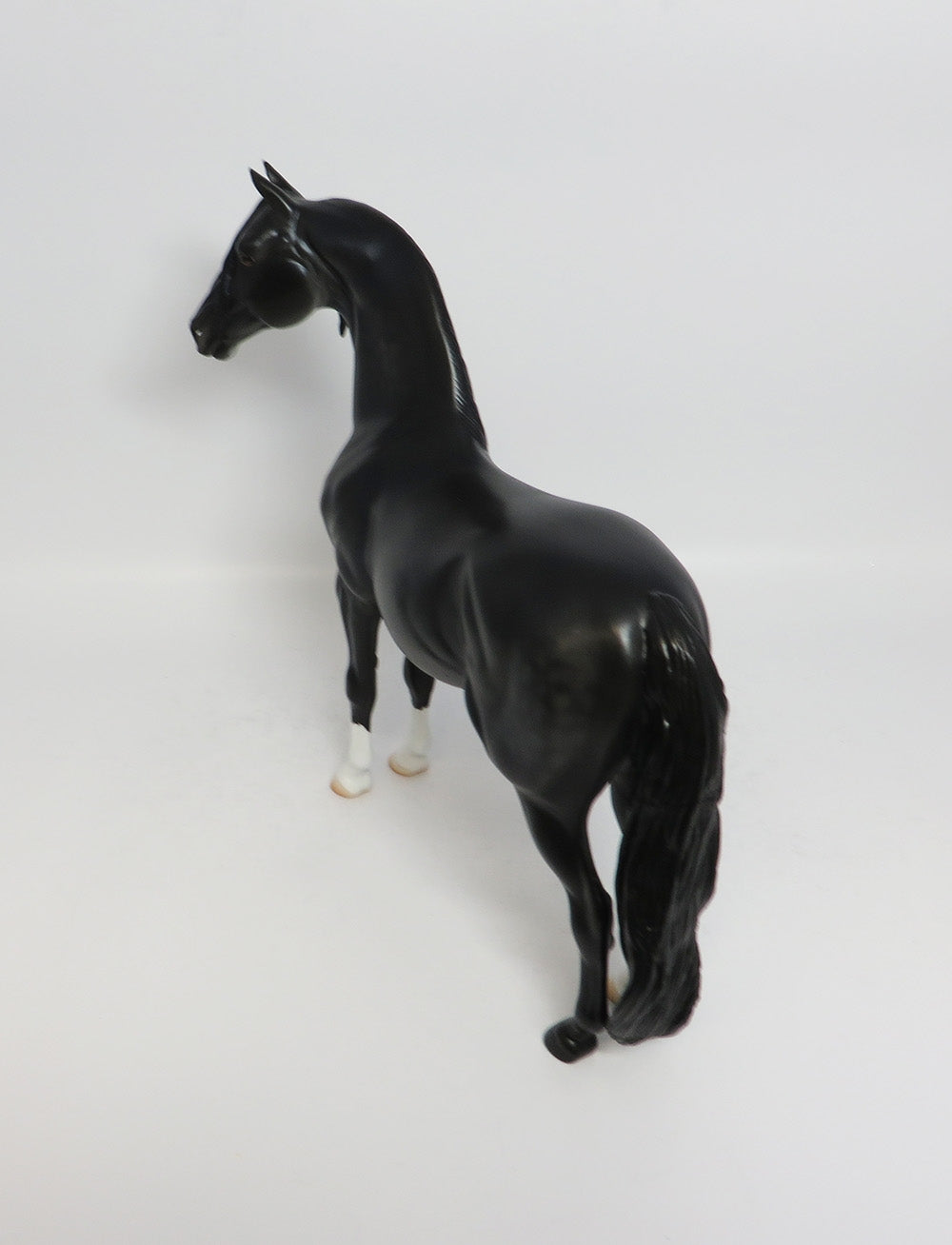 CAPTAIN BLACK-LE-6 DAPPLE BLACK MORGAN MODEL HORSE 12/27/17
