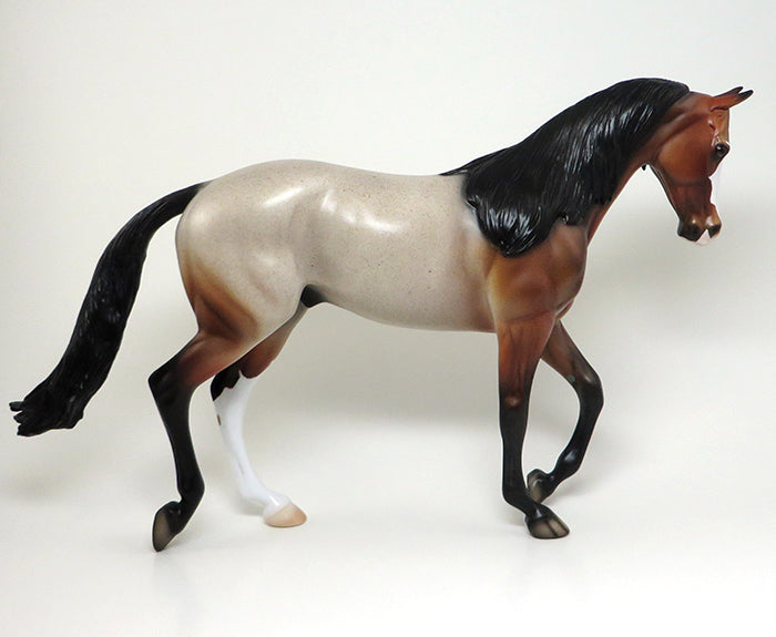 bay roan model horse