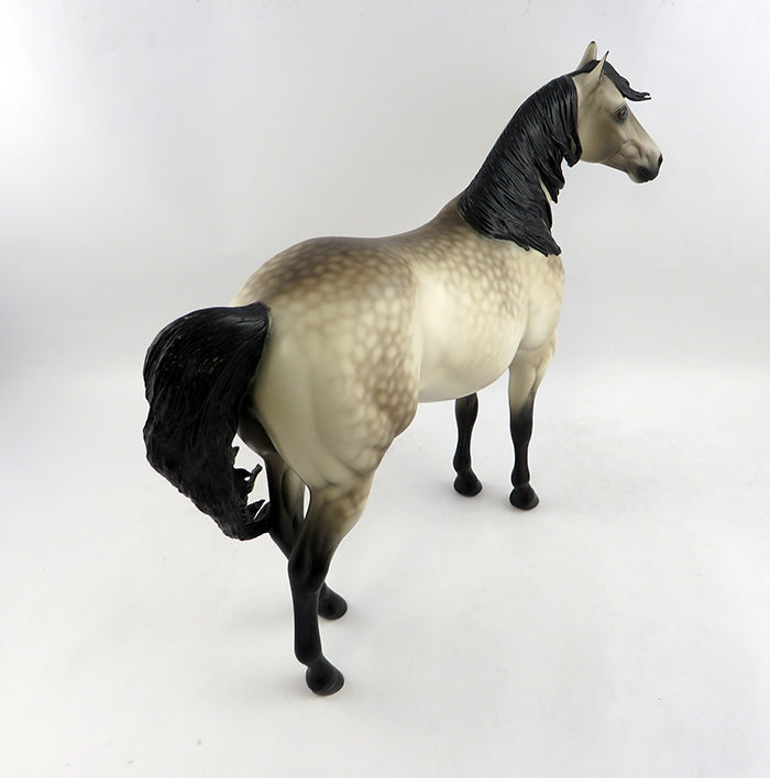A-YO DAPPLE BUCKSKIN ISH MODEL HORSE BY SHERYL LEISURE 1/6/17