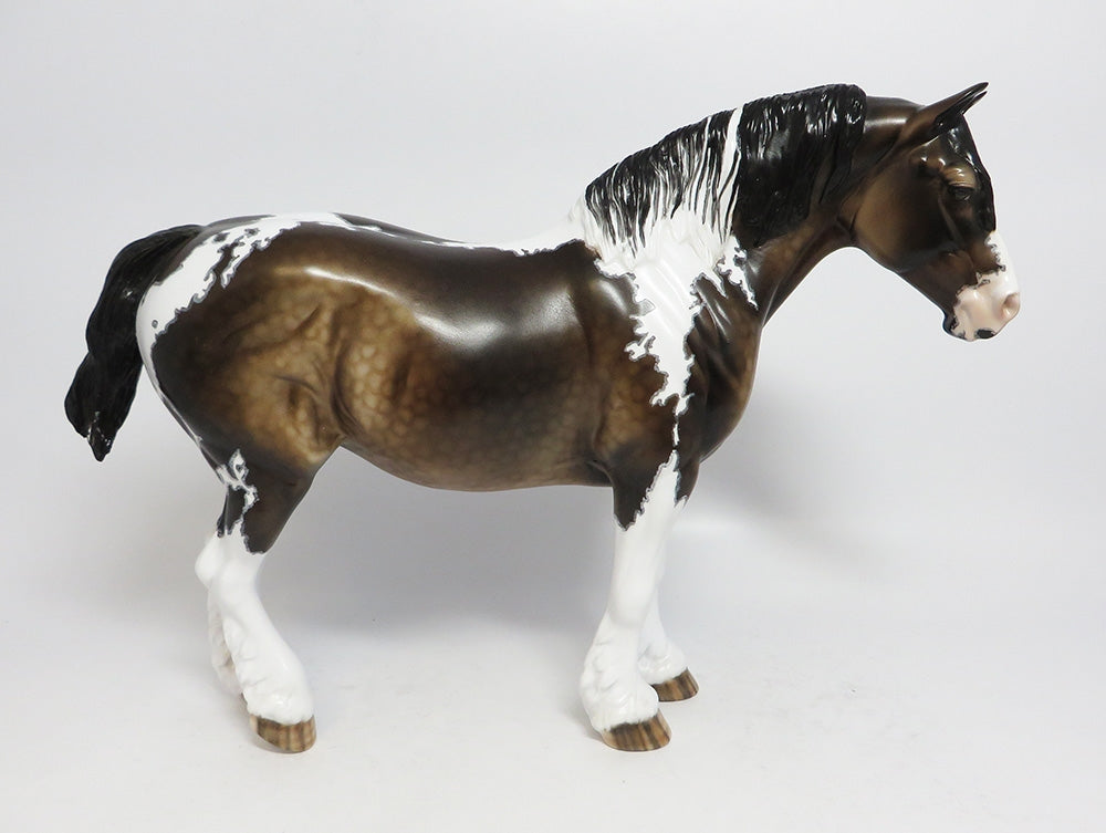 LINE BACKER-OOAK SOOTY BUCKSKIN PAINT BUNNY MODEL HORSE SUPER BOWL SALE 2018