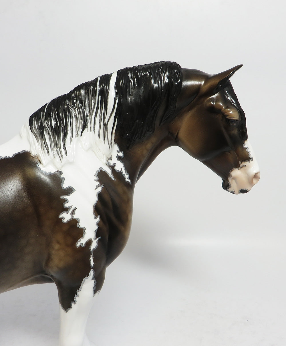 LINE BACKER-OOAK SOOTY BUCKSKIN PAINT BUNNY MODEL HORSE SUPER BOWL SALE 2018