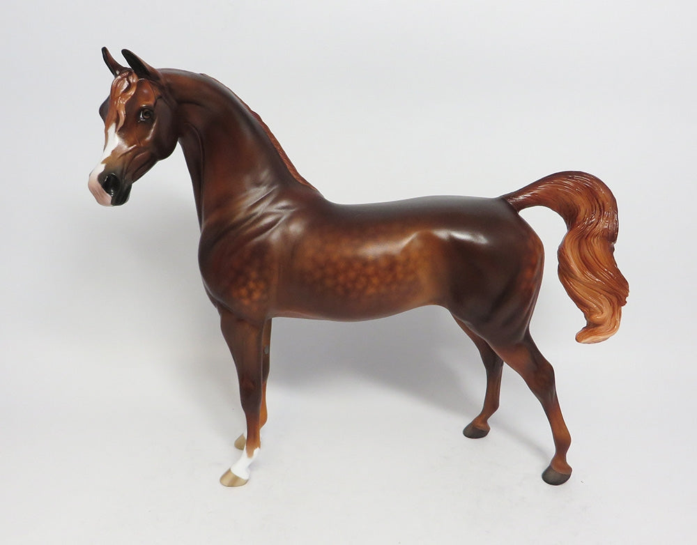 FOOLS PARADISE~OOAK STAR DAPPLE CHESTNUT ARABIAN BY SHERYL LEISURE 1/5/18