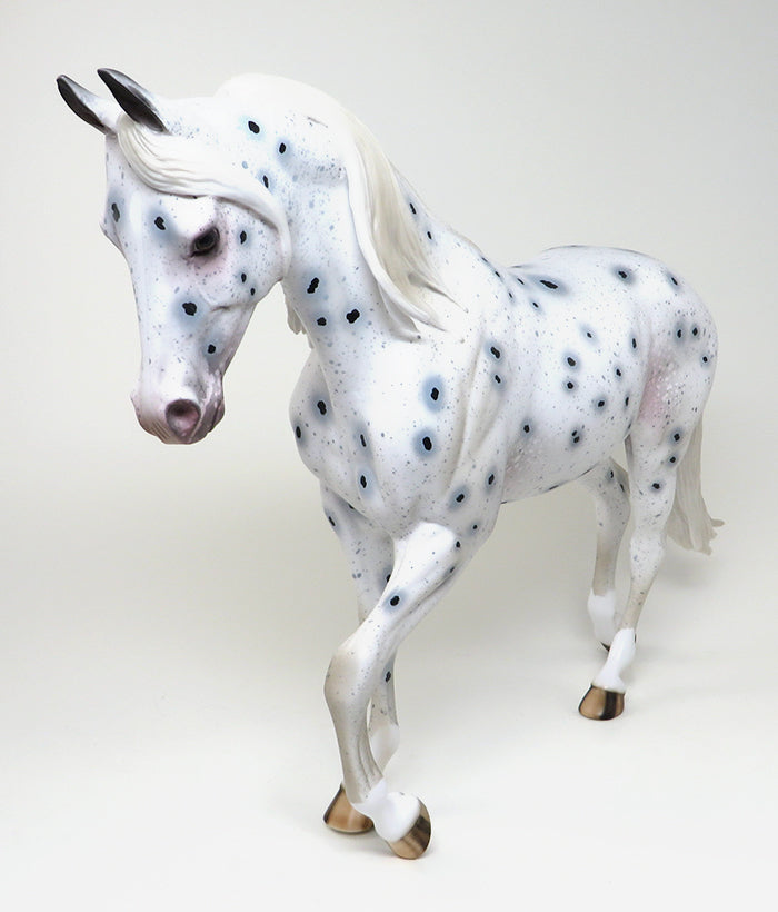 LATE 2 THE PARTY - OOAK APPALOOSA THOROUGHBRED MODEL HORSE - 2/5