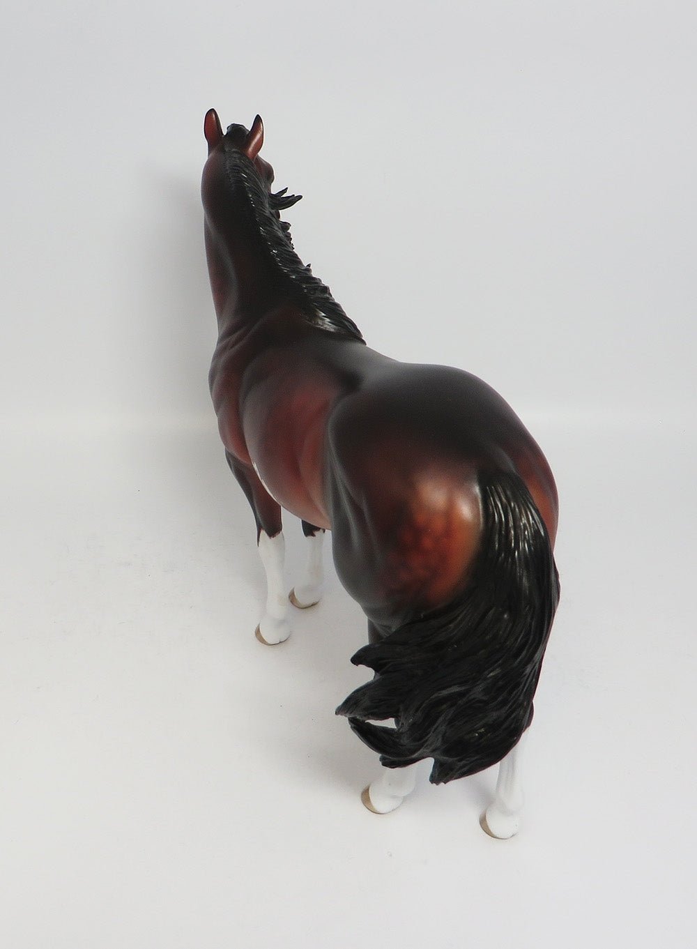 ASPIRE~OOAK STAR DAPPLE ETCHED BAY ISH MODEL HORSE BY SHERYL LEISURE 1/5/18