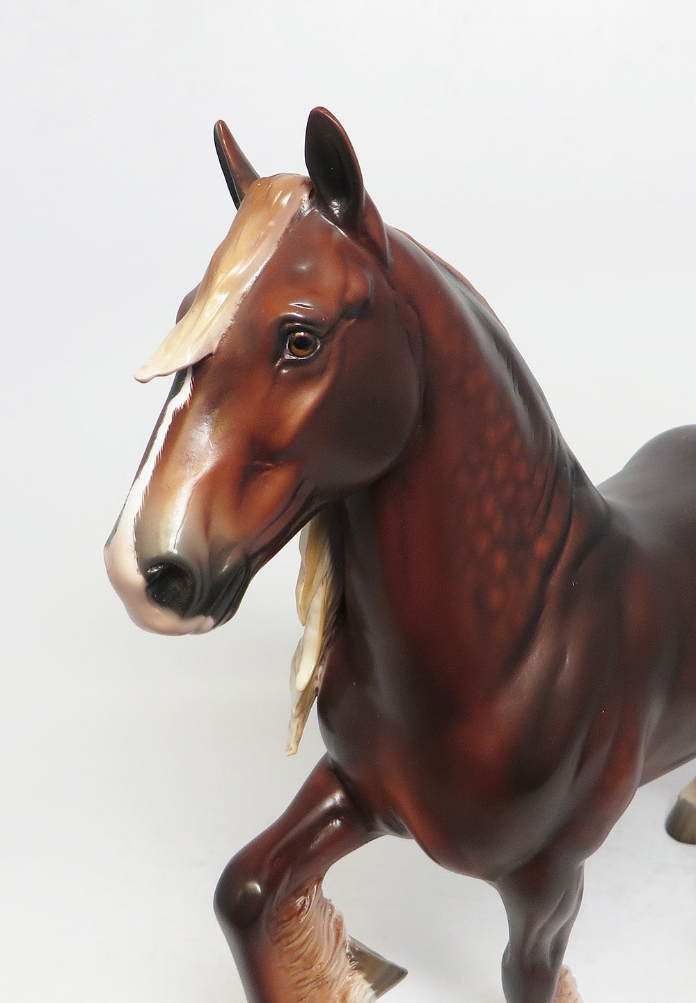 SANGUINE-OOAK DEEP DAPPLE CHESTNUT TROTTING DRAFTER BY SHERYL LEISURE 1/9/18