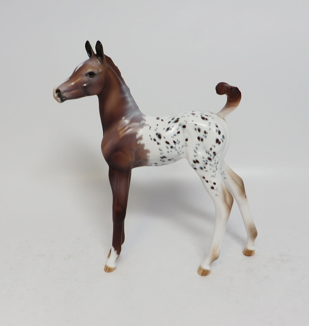 FUMBLE-OOAK CHESTNUT ARABIAN FOAL MODEL HORSE SUPER BOWL SALE 2018