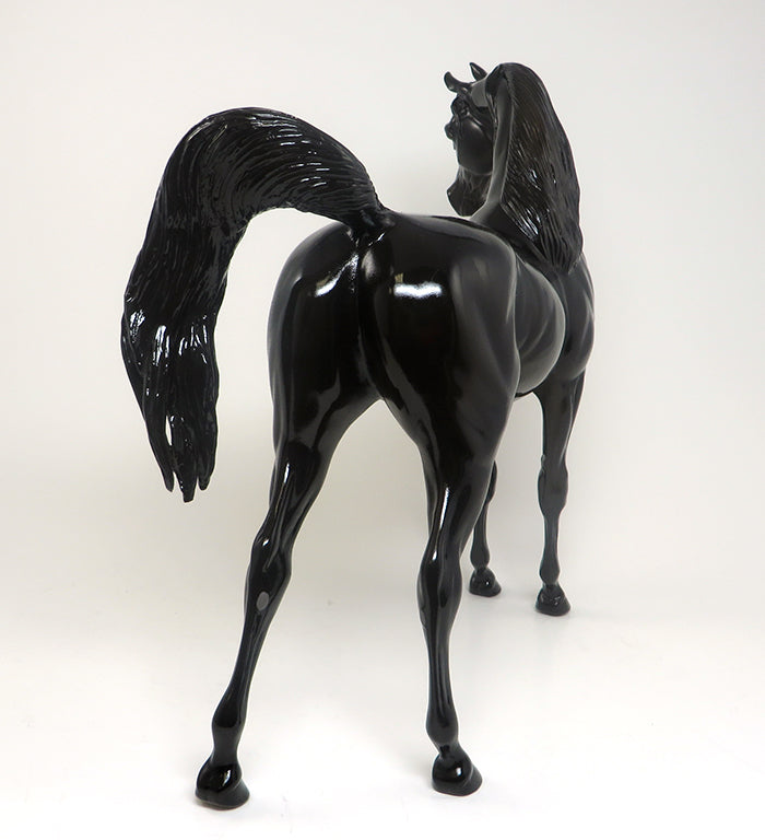 TOO STRONG - OOAK DARK BROWN ARABIAN MODEL HORSE - 2/8