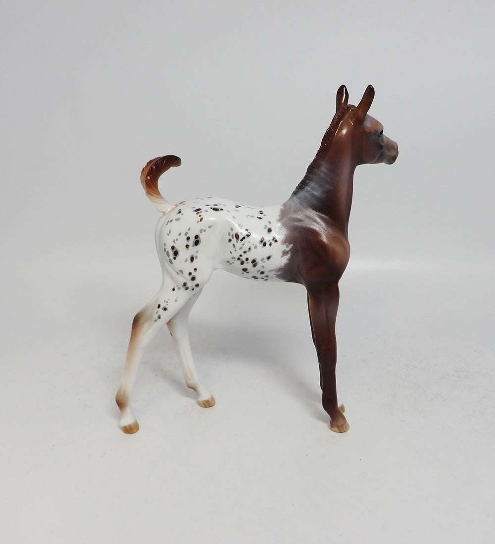 FUMBLE-OOAK CHESTNUT ARABIAN FOAL MODEL HORSE SUPER BOWL SALE 2018