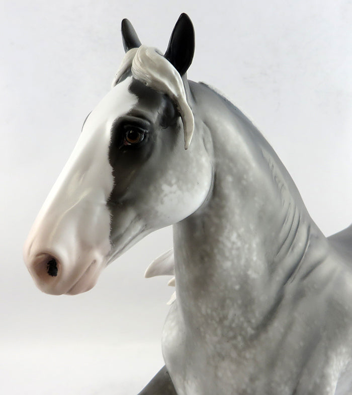 BACKSTREET BOY-OOAK SABINO TROTTING DRAFTER MOEL HORSE BY SHERYL LEISURE 1/19