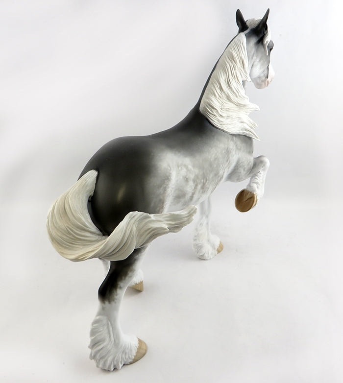 BACKSTREET BOY-OOAK SABINO TROTTING DRAFTER MOEL HORSE BY SHERYL LEISURE 1/19