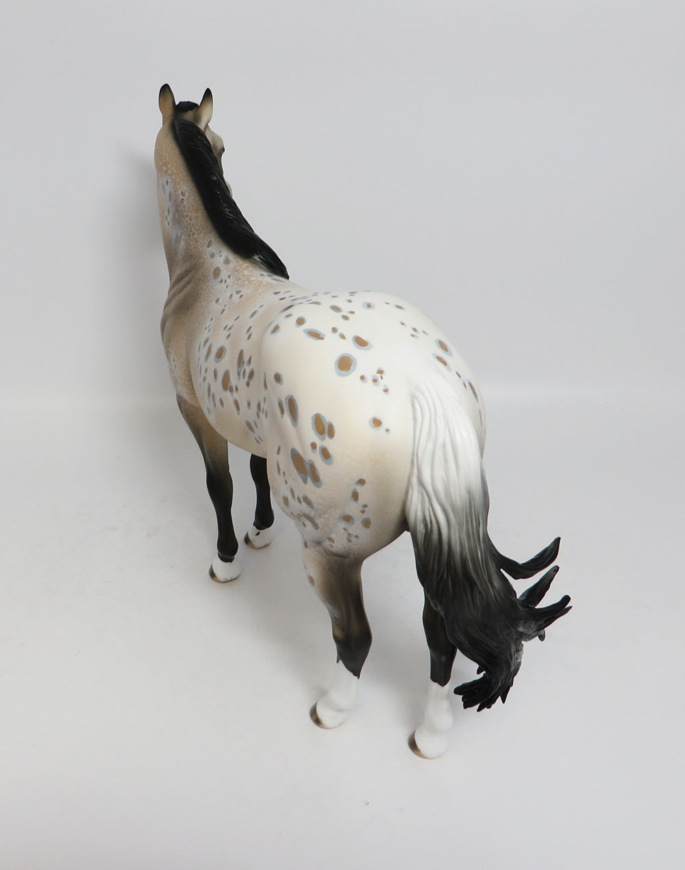 GOAL LINE-OOAK LEOPARD BUCKSKIN APPALOOSA ISH MODEL HORSE SUPER BOWL SALE 2018