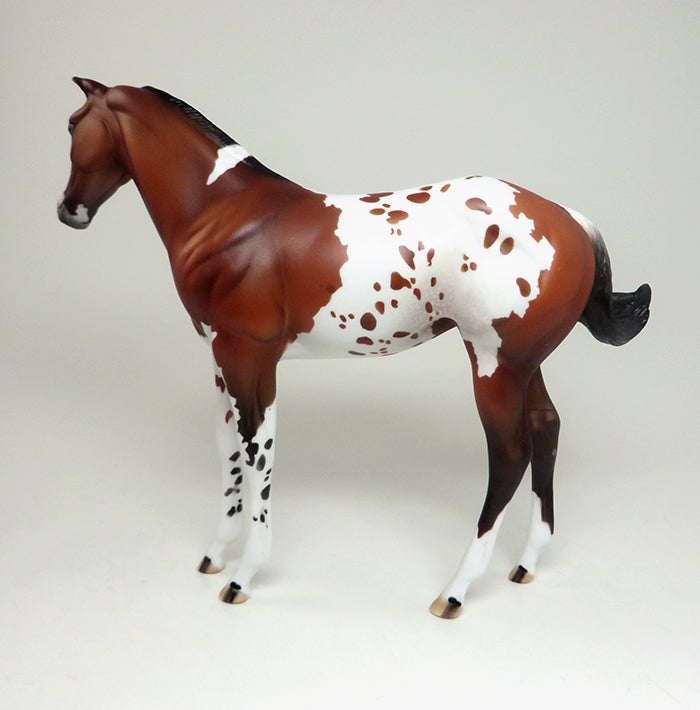 BOY OF MALARKEY - OOAK BAY APPALOOSA WEANLING MODEL HORSE - 2/12
