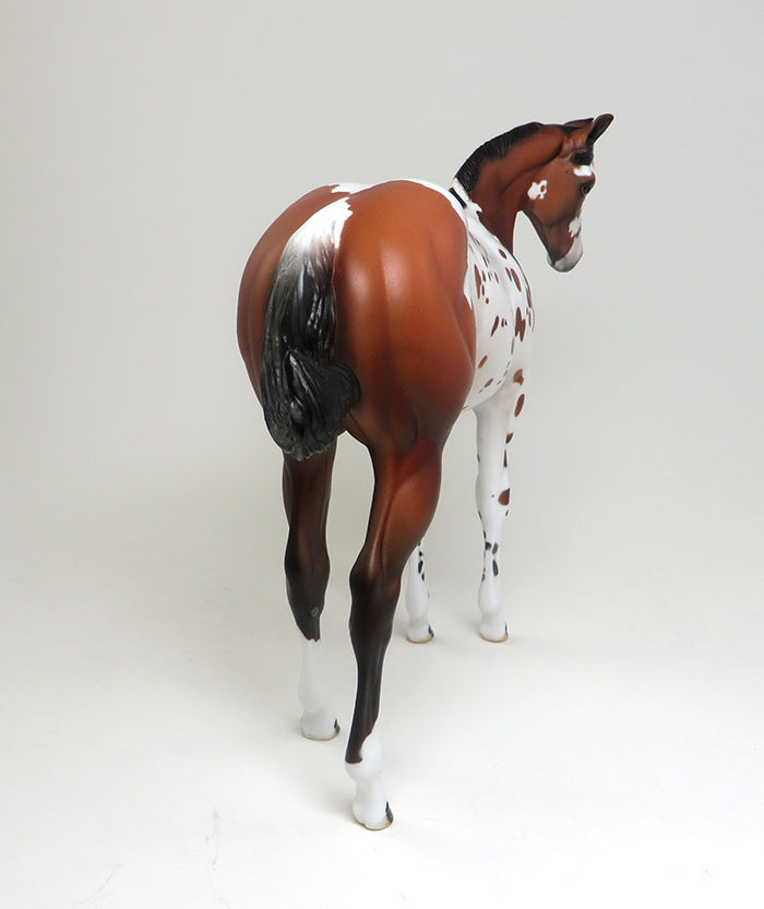 BOY OF MALARKEY - OOAK BAY APPALOOSA WEANLING MODEL HORSE - 2/12