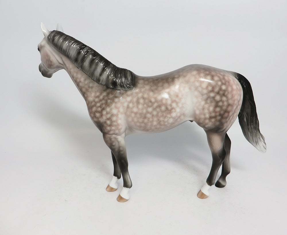 BEST INTENTIONS - OOAK STAR DAPPLE ROSY GREY ISH MODEL HORSE BY SHERYL LEISURE 1/19/18