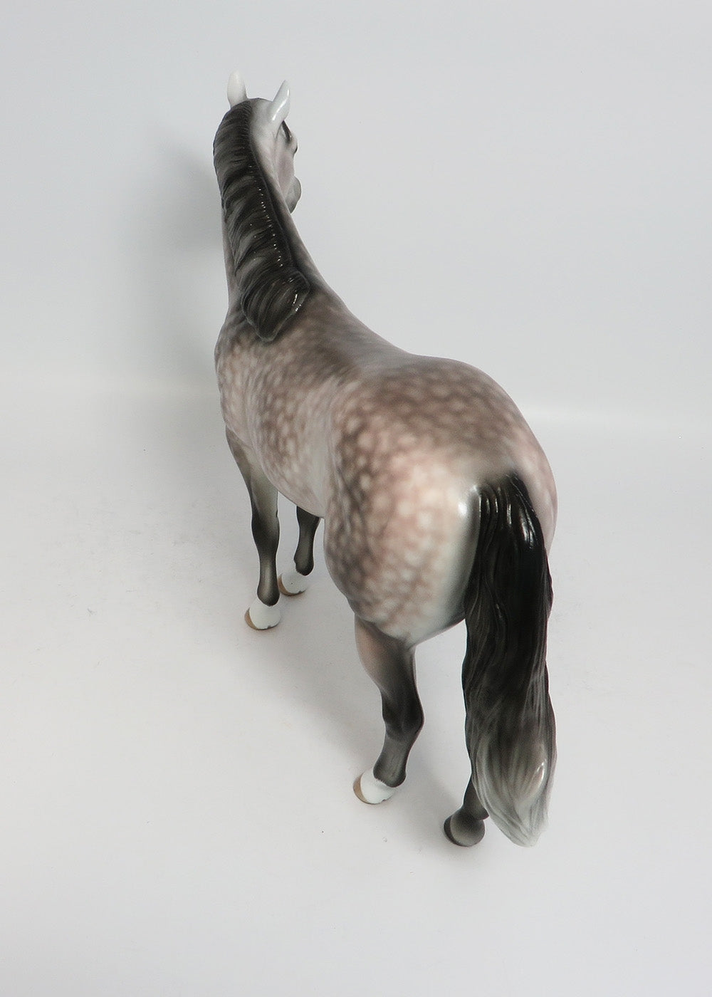 BEST INTENTIONS - OOAK STAR DAPPLE ROSY GREY ISH MODEL HORSE BY SHERYL LEISURE 1/19/18