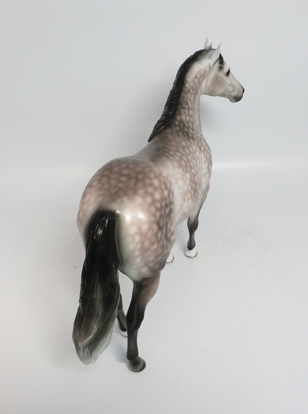 BEST INTENTIONS - OOAK STAR DAPPLE ROSY GREY ISH MODEL HORSE BY SHERYL LEISURE 1/19/18