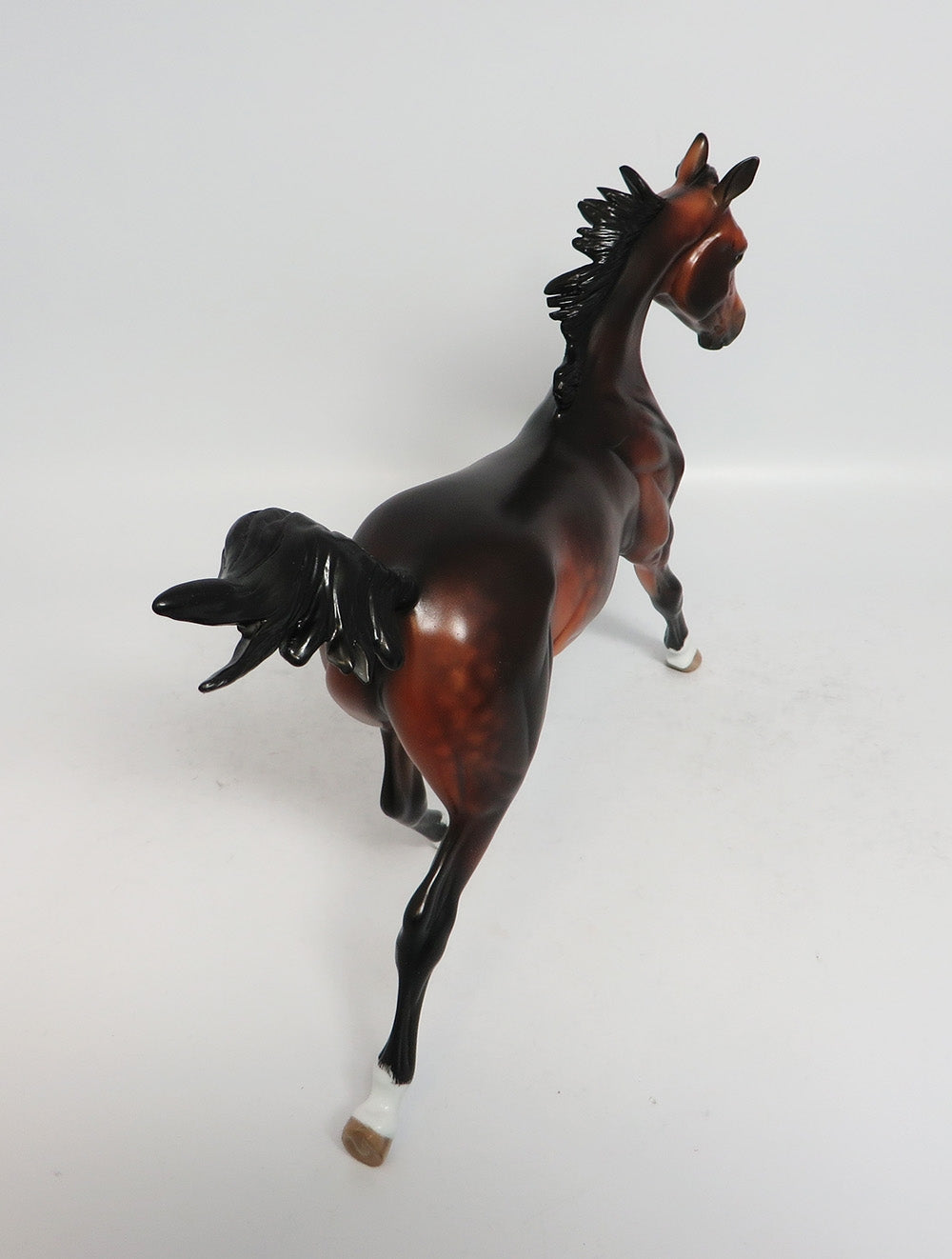 GOT THE NOTION - OOAK DAPPLE BAY YEARLING MODEL HORSE SUPER BOWL SALE 2018