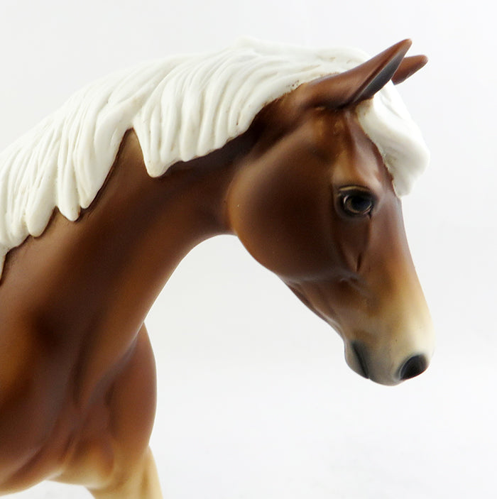 DAVIS-OOAK PALOMINO PONY MODEL HORSE 1/17