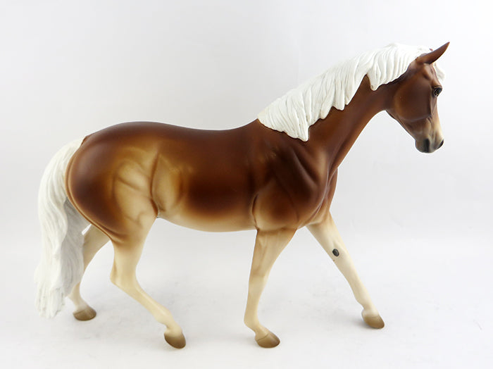 DAVIS-OOAK PALOMINO PONY MODEL HORSE 1/17
