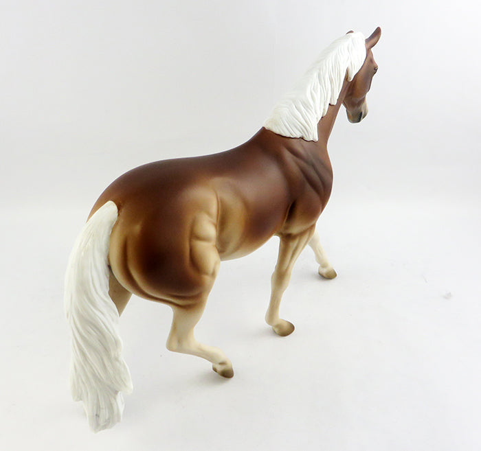 DAVIS-OOAK PALOMINO PONY MODEL HORSE 1/17