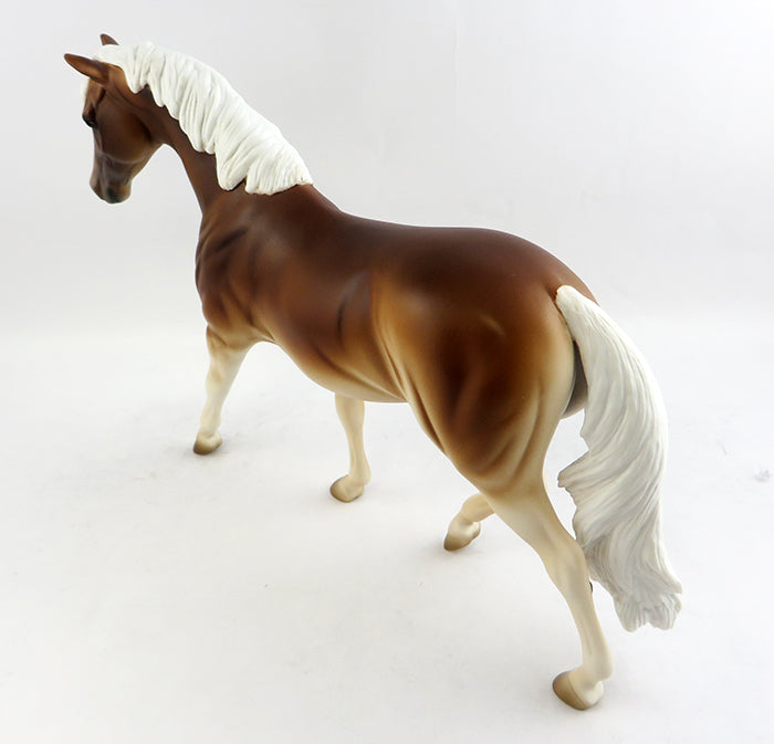 DAVIS-OOAK PALOMINO PONY MODEL HORSE 1/17