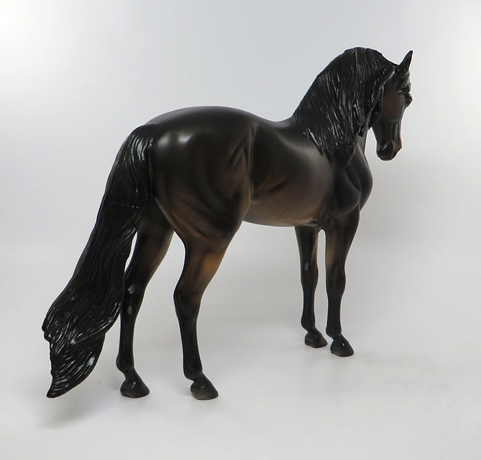 HOMBRE GUAPO "Handsome Man"-OOAK SEAL BAY ANDALUSIAN MODEL HORSE 8/15