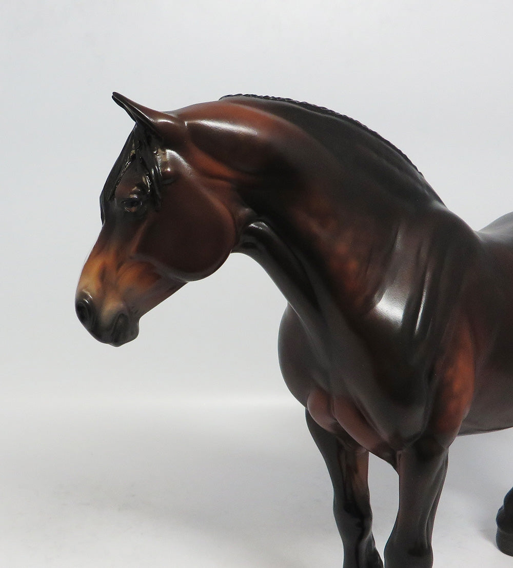 PREMONTION~OOAK DAPPLE BAY HEAVY DRAFT MARE BY SHERYL LEISURE 1/19/18