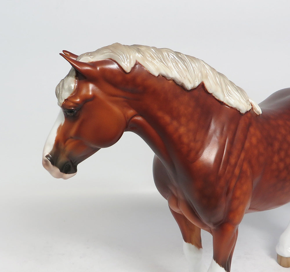 DESTINY-OOAK STAR DAPPLE HEAVY DRAFT MARE BY SHERYL LEISURE 1/18/18