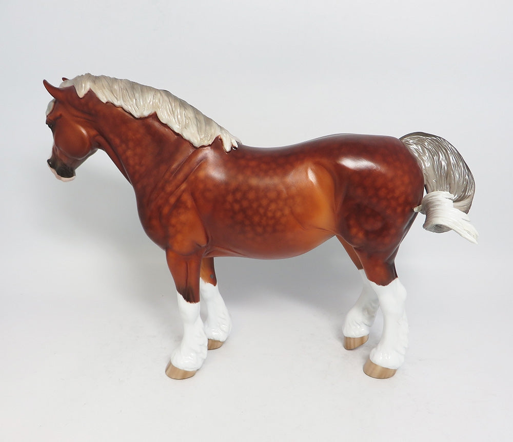 DESTINY-OOAK STAR DAPPLE HEAVY DRAFT MARE BY SHERYL LEISURE 1/18/18