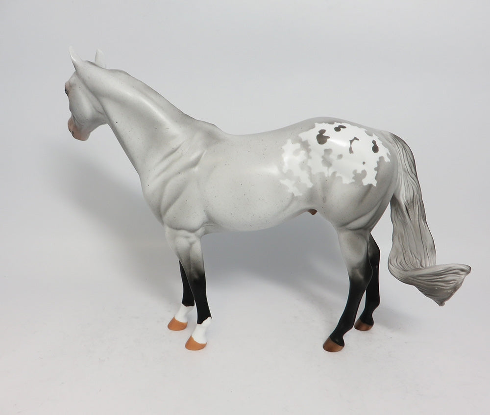 REPEAT AFTER ME-OOAK GREY APPALOOSA ISH MODEL HORSE EQUINE AFFAIRE 2018