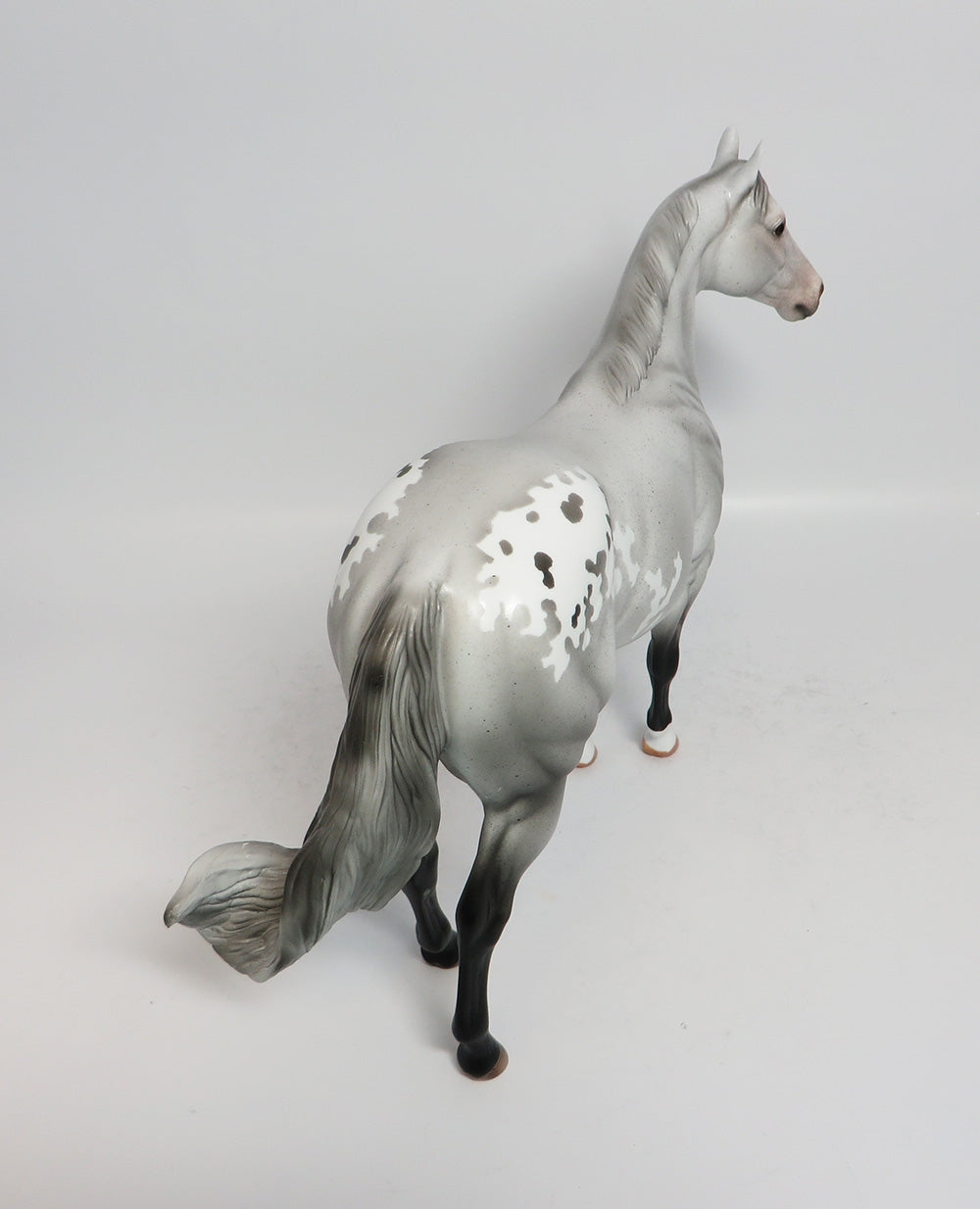 REPEAT AFTER ME-OOAK GREY APPALOOSA ISH MODEL HORSE EQUINE AFFAIRE 2018