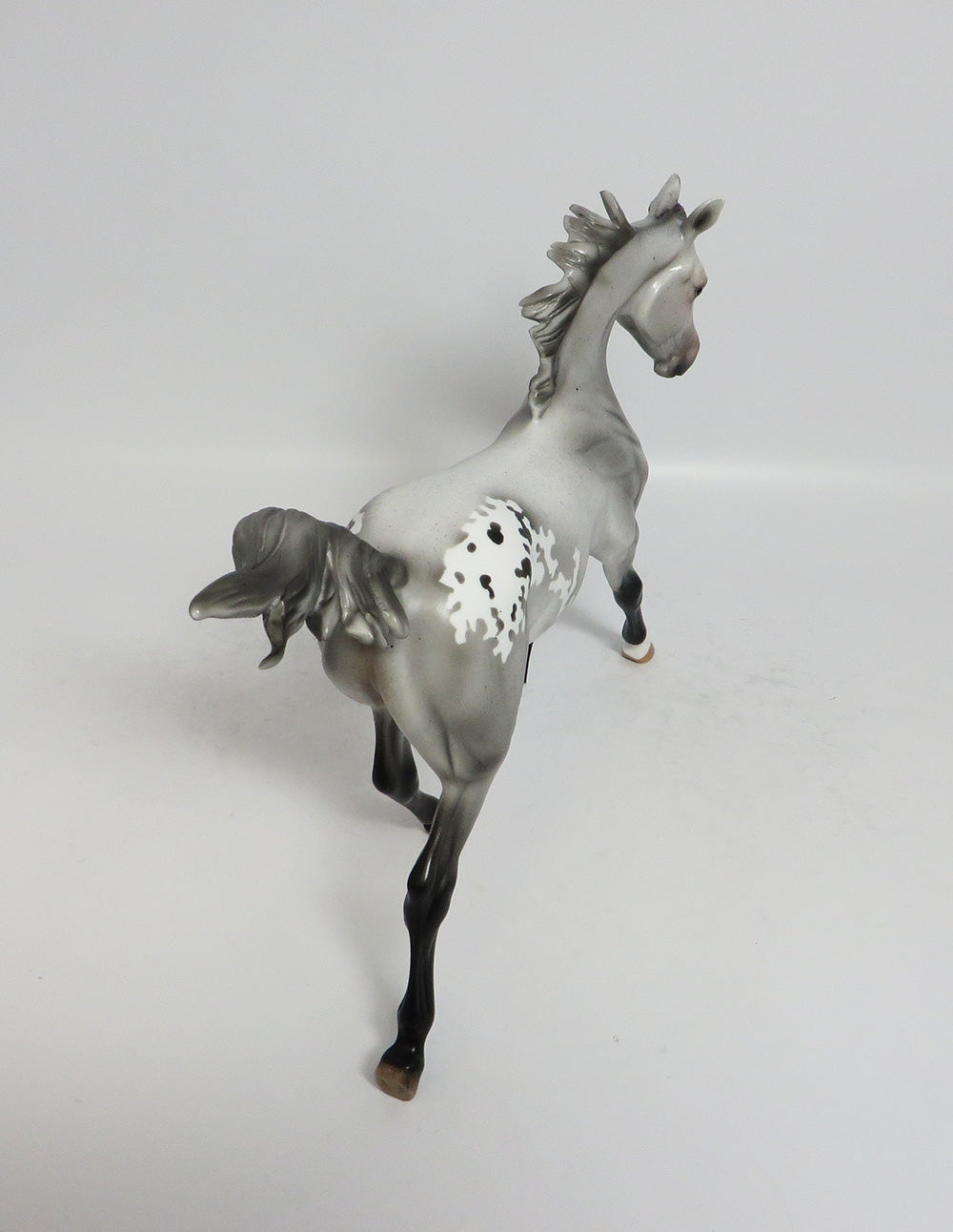 TOWN GAMBLER-LE-3 GREY APPALOOSA YEARLING MODEL HORSE EQUINE AFFAIRE 18