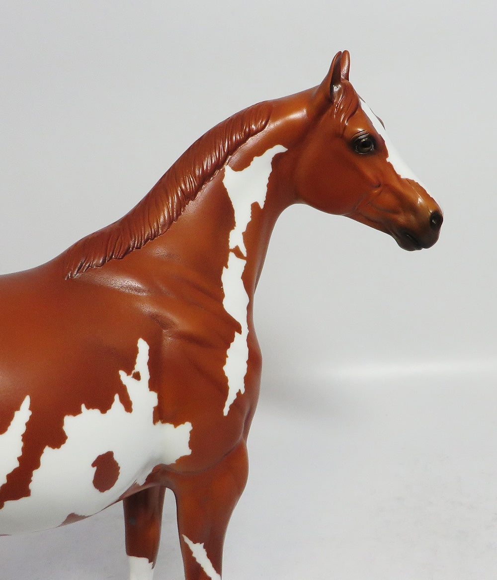 PROUD AS PUNCH-OOAK CHESTNUT OVERO ISH MODEL HORSE EA 2018