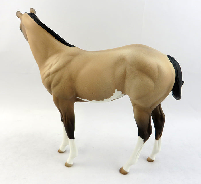 CASH ADVANCE~OOAK BUCKSKIN PAINT WEANLING MODEL HORSE 1/19